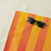 Orangelbes, gestreiftes Muster Strandtuch (Beispiel)