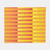 Orangelbes Streifenmuster Fleecedecke (Vorderseite (Horizontal))