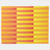 Orangelbes Streifenmuster Fleecedecke (Vorderseite (Horizontal))