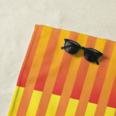 Orangelbes Streifenmuster Strandtuch (Beispiel)