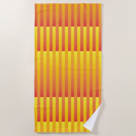 Orangelbes Streifenmuster Strandtuch