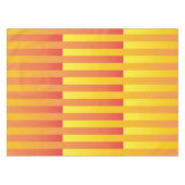Orangelbes Streifenmuster Tischdecke (Vorderseite (Horizontal))