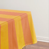 Orangelbes Streifenmuster Tischdecke (Beispiel)