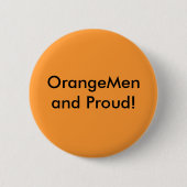 OrangeMen und stolzes! Button (Vorderseite)