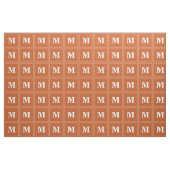 Orangemonogramm Stoff (Fat Quarter (45,7 x 55,9 cm))