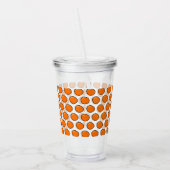 Orangen Acryltrinkbecher (Links)