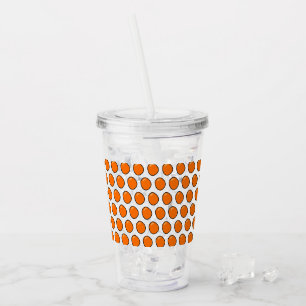Orangen Acryltrinkbecher
