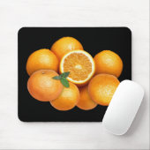 Orangen auf jedem Farbhintergrund Mousepad (Mit Mouse)