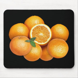 Orangen auf jedem Farbhintergrund Mousepad