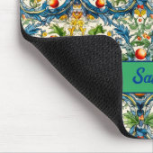 Orangen aus dem sizilianischen Mittelmeer, majolic Mousepad (Ecke)