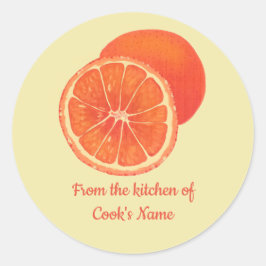 Orangen, aus der Küche der, Aufkleber