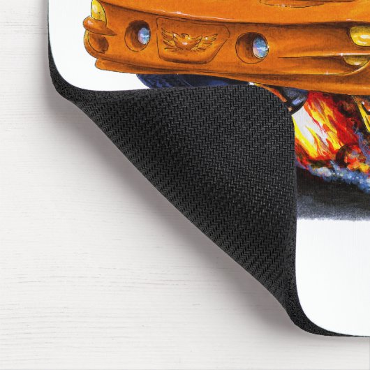 Orangen-Auto 1998-02 Firebird Transportes morgens Mousepad (Ecke)