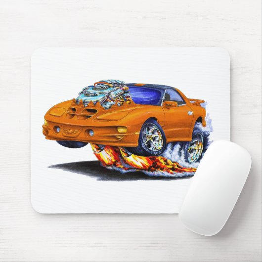 Orangen-Auto 1998-02 Firebird Transportes morgens Mousepad (Mit Mouse)