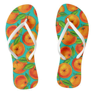 Orangen Badesandalen