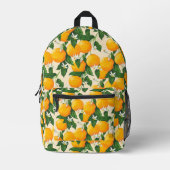Orangen Bedruckter Rucksack (Vorderseite)