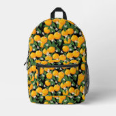 Orangen Bedruckter Rucksack (Vorderseite)