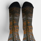 Orangen Blätter Socken (Oben)