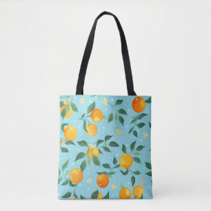 Orangen, Blume: nahtlos aus Spinnstoffen. Tasche