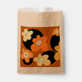 orangen Blumen Geschenktütchen (Vorderseite)