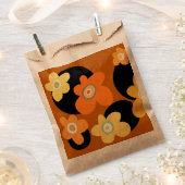 orangen Blumen Geschenktütchen (Ausgeschnitten)