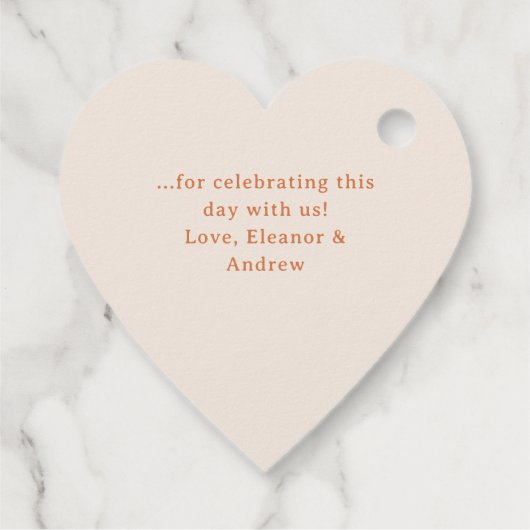 Orangen Botanische Citrus Illustration Baby Dusche Geschenkanhänger (Rückseite)