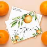 Orangen Branch Hand Vielen Dank Postkarte<br><div class="desc">Danke,  dass Ihre Gäste zu Ihrem Anlass gekommen sind,  ob es sich um eine Babydusche oder einen Geburtstag handelte. Fügen Sie Ihre Nachricht auf der Rückseite hinzu oder verließ sie leer und schreiben Sie eine Nachricht an Ihre Gäste.</div>