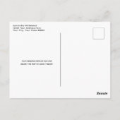 Orangen Branch Hand Vielen Dank Postkarte (Rückseite)