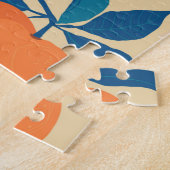 Orangen Branchen: Beige Hintergrundmuster Puzzle (Seite)