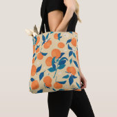 Orangen Branchen: Beige Hintergrundmuster Tasche (Von Nahem)