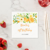 Orangen Citrus Baby Shower Serviette (Beispiel)