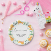 Orangen Citrus - Brautparty Pappteller (Party)