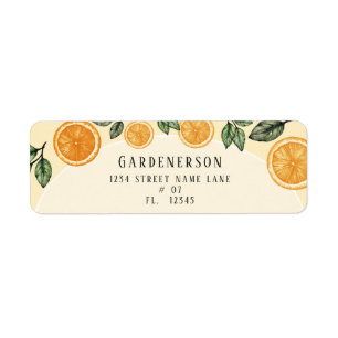 Orangen Citrus Frucht Rücksendeadresse