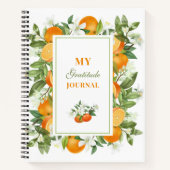 Orangen Dankeszeitschrift Notizblock (Vorderseite)