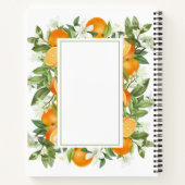 Orangen Dankeszeitschrift Notizblock (Rückseite)