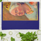 Orangen der Victoria-Marke der 30er Jahre Geschirrtuch (Gefaltet)