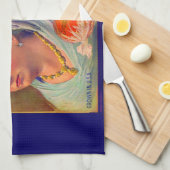 Orangen der Victoria-Marke der 30er Jahre Geschirrtuch (Viertel Falte)