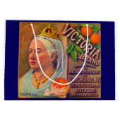 Orangen der Victoria-Marke der 30er Jahre Große Geschenktüte (Rückseite)