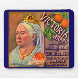 Orangen der Victoria-Marke der 30er Jahre Mousepad