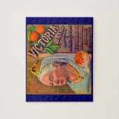 Orangen der Victoria-Marke der 30er Jahre Puzzle (Vertikal)