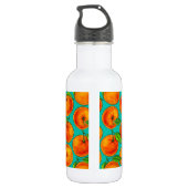 Orangen Edelstahlflasche (Rückseite)