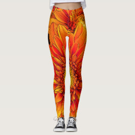 Orangen-Explosions-Yoga-Hosen/Leggings Leggings
