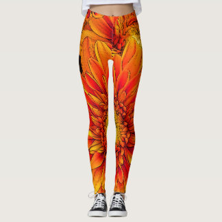 Orangen-Explosions-Yoga-Hosen/Leggings Leggings