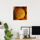 Orangen / Feinschmecker Küchenplakat Poster (Heimbüro)