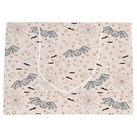 Orangen Fledermäuse schwach Niedliches Geschlecht Große Geschenktüte (Vorderseite)