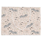 Orangen Fledermäuse schwach Niedliches Geschlecht Große Geschenktüte (Rückseite)