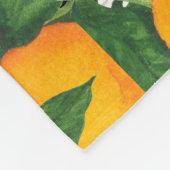 Orangen Fleecedecke (Ecke)