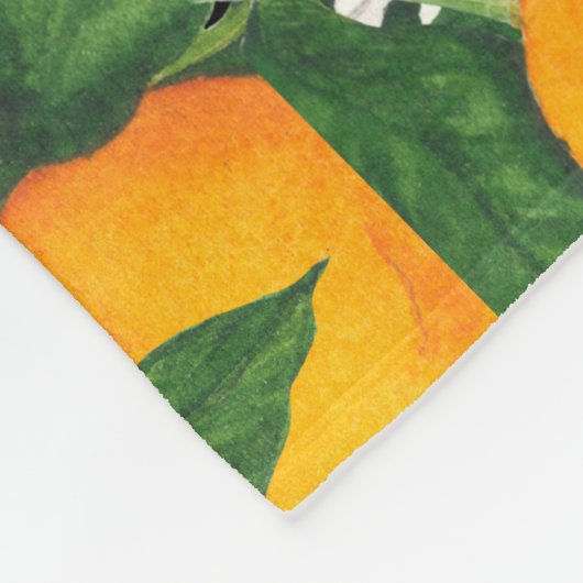 Orangen Fleecedecke (Ecke)