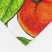 Orangen Fleecedecke (Ecke)