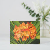 Orangen-Fleurs Postkarte (Stehend Vorderseite)