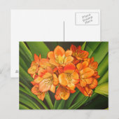 Orangen-Fleurs Postkarte (Vorne/Hinten)
